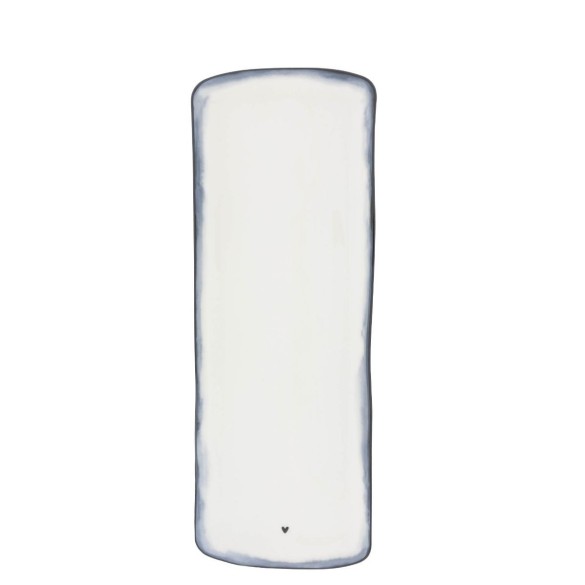 Assiette ovale Bastion Collection – Iris Blue (35x13x2 cm)