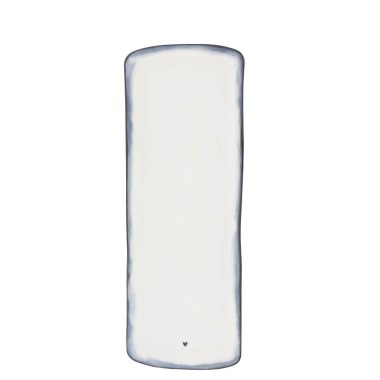 Assiette ovale Bastion Collection – Iris Blue (35x13x2 cm)