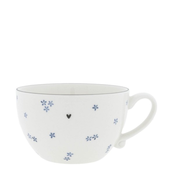 Bol à soupe Bastion Collection – Fleurs bleues (13 x 8 cm)
