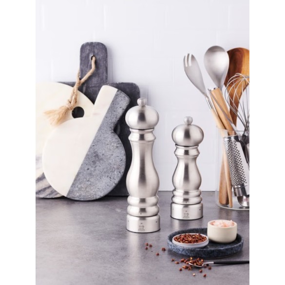 Moulin à sel manuel Paris Chef – Inox, 22 cm