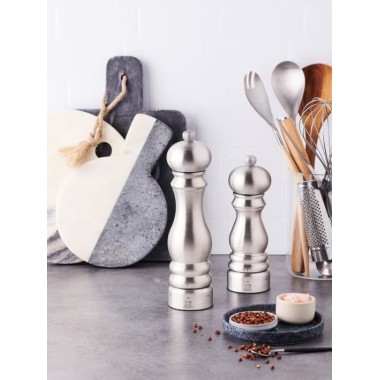 Moulin à sel manuel Paris Chef – Inox, 22 cm