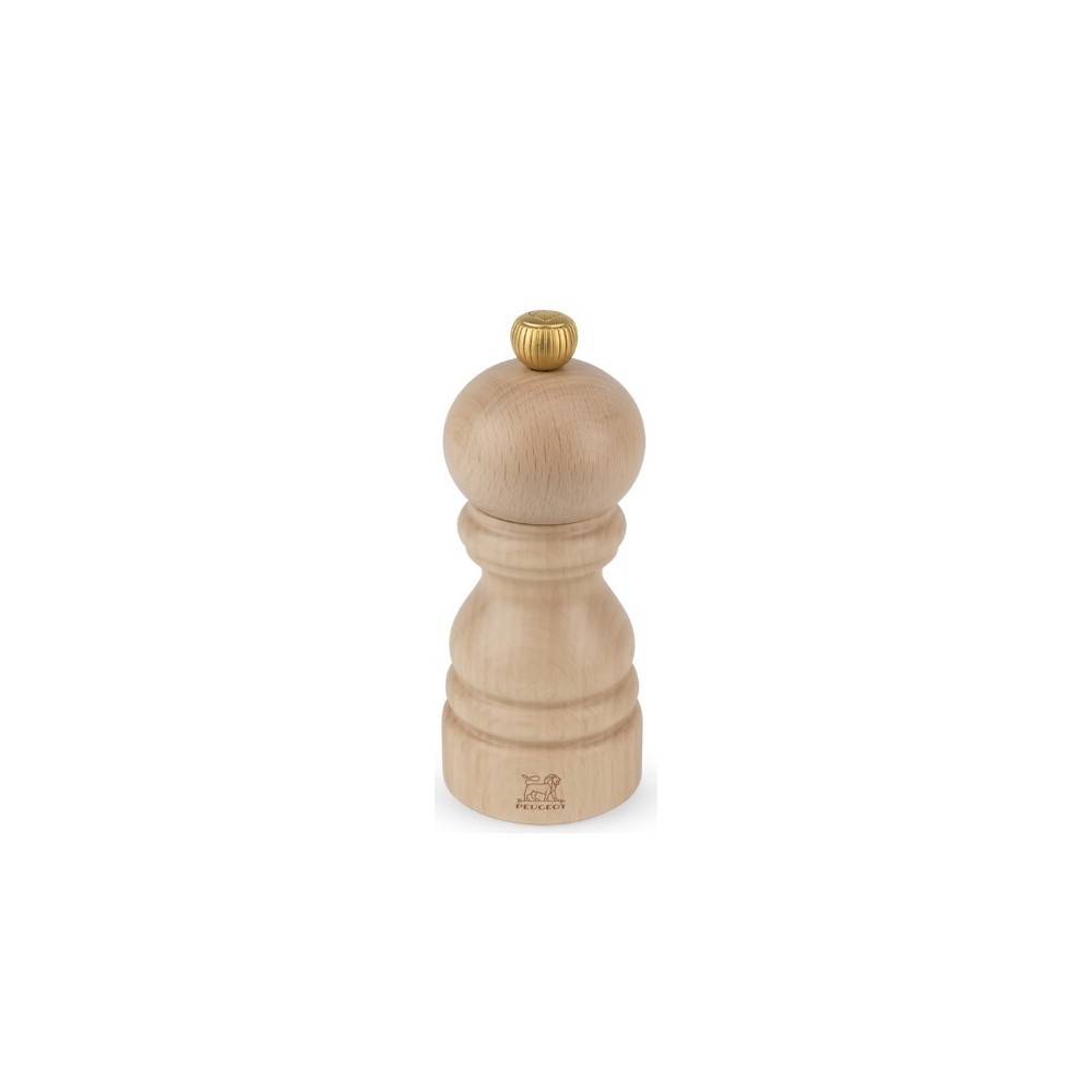 Moulin à sel manuel Paris – Bois naturel, 12 cm