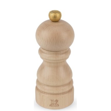 Moulin à sel manuel Paris – Bois naturel, 12 cm