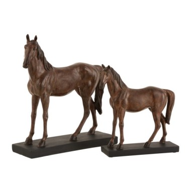 Statue Cheval en résine marron – Taille S (27x8x28 cm)