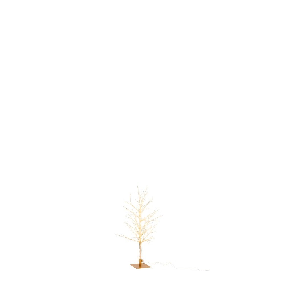 Arbre dénudé doré avec LED – Médium, H99 cm