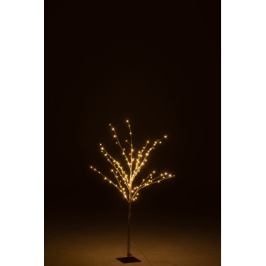 Arbre dénudé doré avec LED – Médium, H99 cm