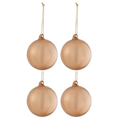 Boule de Noël marron personnalisable – Ø10 cm