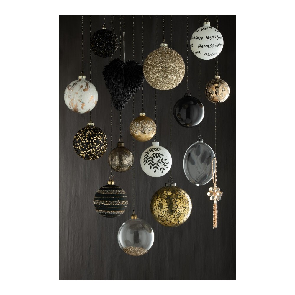 Boule de Noël noire brillante personnalisable – Ø10 cm Boule de Noël noire brillante personnalisable – Ø10 cm