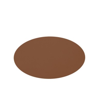 Set de Table Rond en PVC Cognac – Ø 38 cm