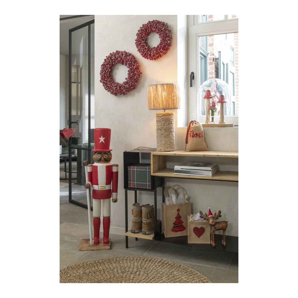 Élan avec Chapeau de Noël – Acier Mix Small Élan avec Chapeau de Noël – Acier Mix Small