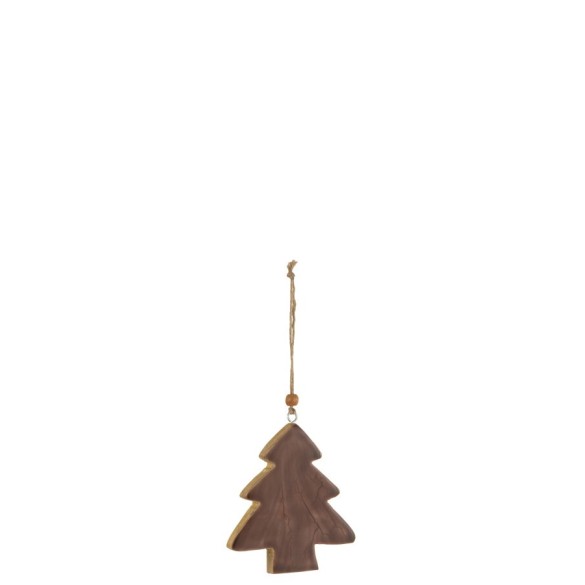 Suspension Sapin en Bois Marron– Large