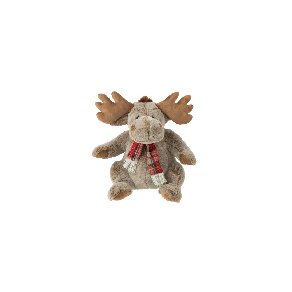 Renne avec écharpe – Large, peluche marron Renne avec écharpe – Large, peluche marron