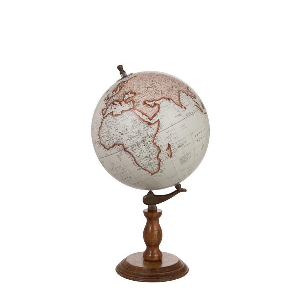 Globe sur pied – Blanc et naturel, L, 32×32×54 cm Globe sur pied – Blanc et naturel, L, 32×32×54 cm