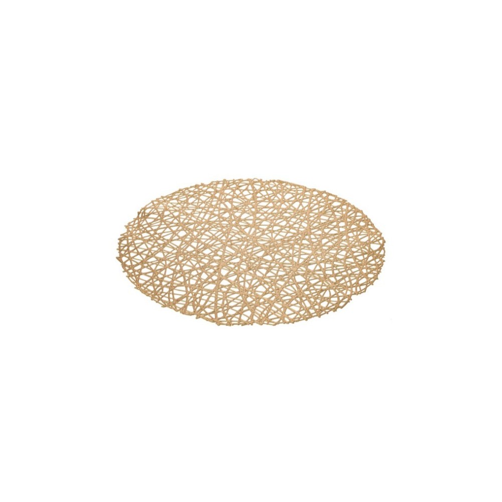 Set de table à trous – Doré mat, Ø39 cm Set de table à trous – Doré mat, Ø39 cm