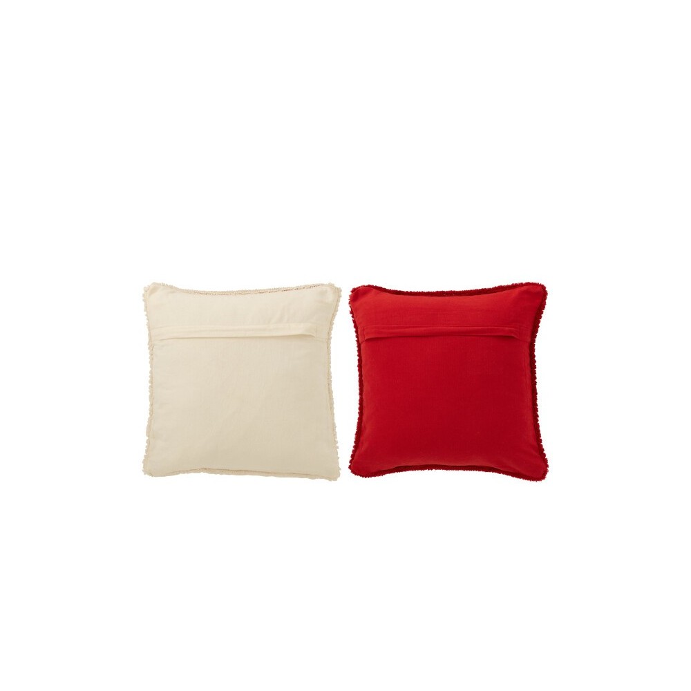 Coussin “Ho Ho Ho” – Rouge , 45×45×15 cm