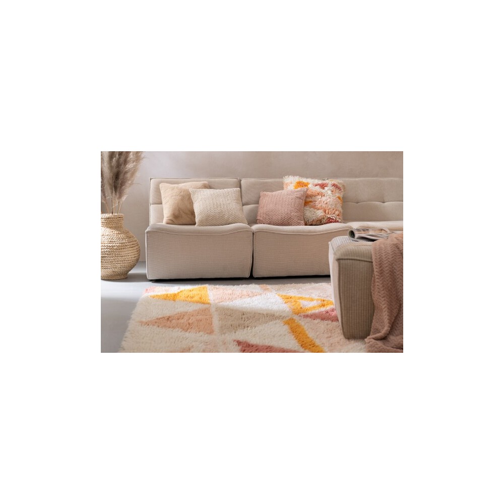Coussin polyester – Beige, 45×45×15 cm Coussin polyester – Beige, 45×45×15 cm
