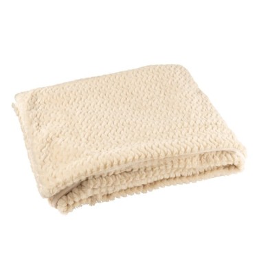 Couverture polyester – Beige, 180x130x1cm