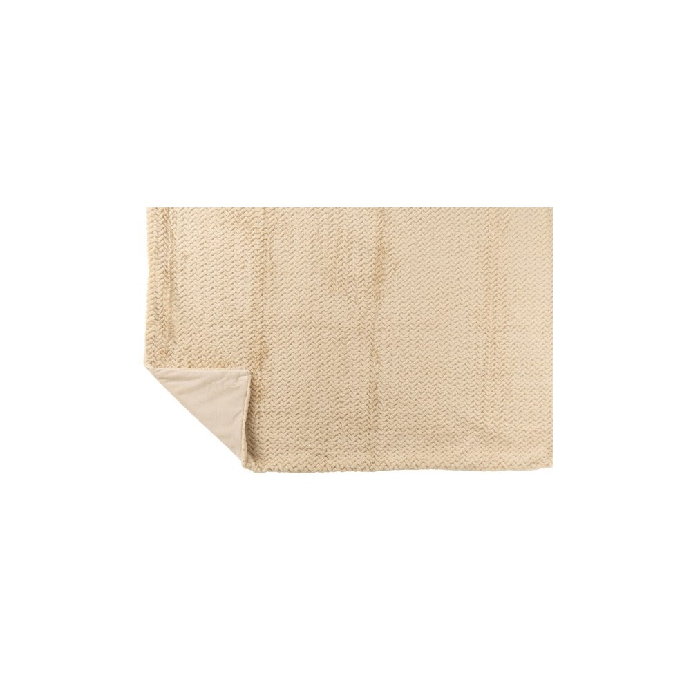 Couverture polyester – Beige, 180x130x1cm