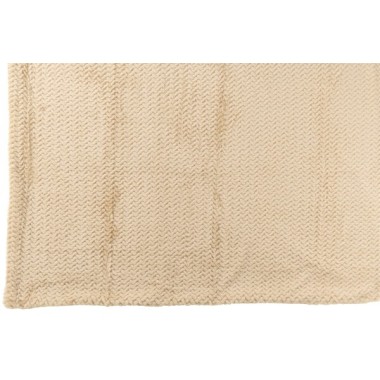 Couverture polyester – Beige, 180x130x1cm