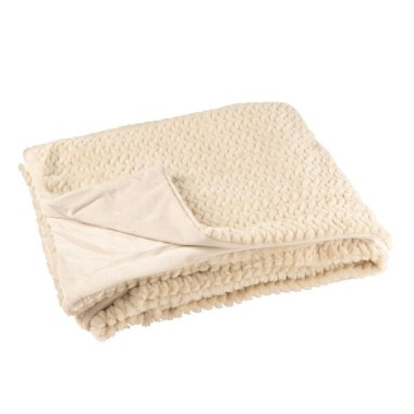Couverture polyester – Beige, 180x130x1cm