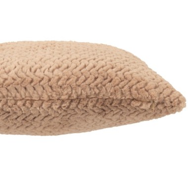 Coussin polyester – Camel, 45×45×15 cm