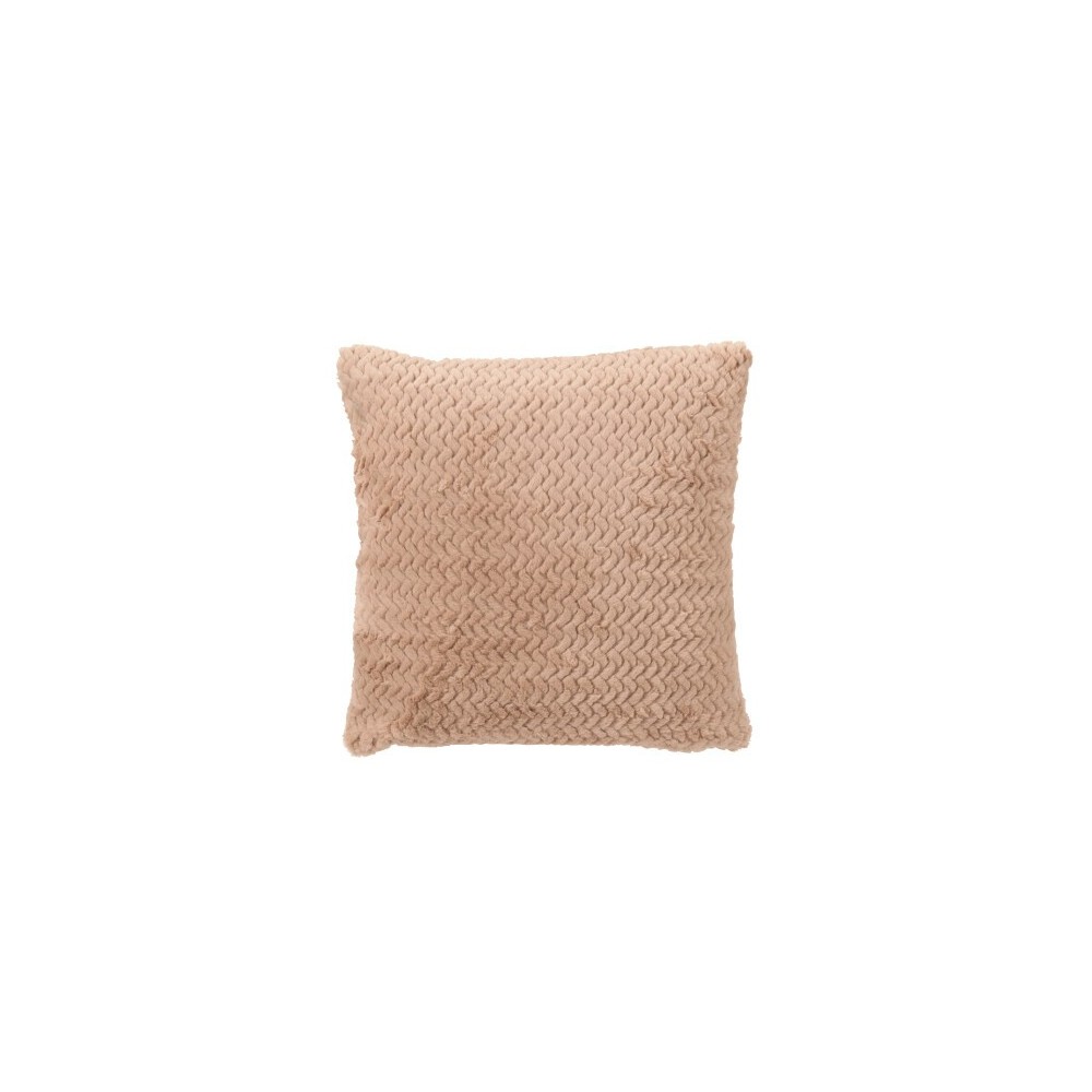Coussin polyester – Camel, 45×45×15 cm