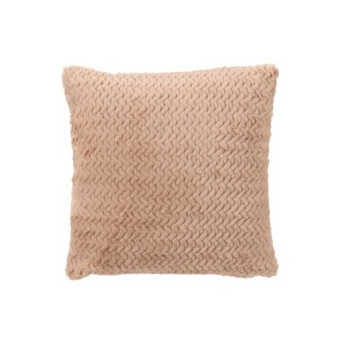 Coussin polyester – Camel, 45×45×15 cm