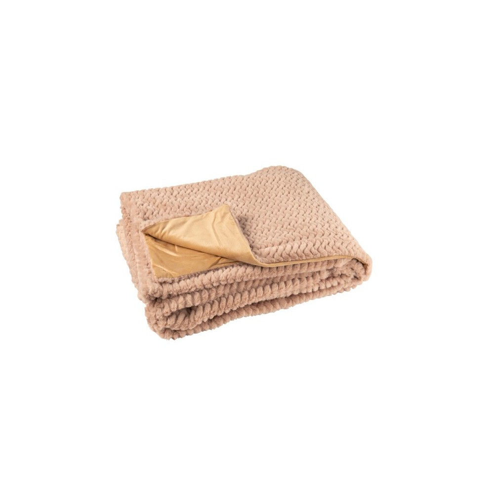 Couverture polyester – Camel, 180x130x1cm
