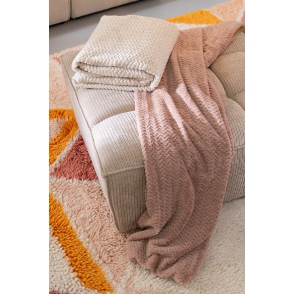 Couverture polyester – Camel, 180x130x1cm