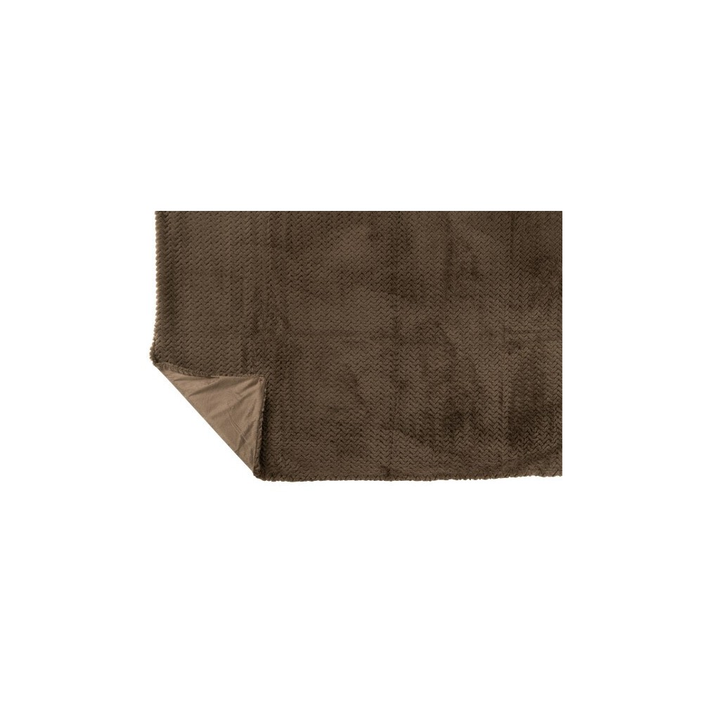 Couverture polyester –Marron foncé, 180x130x1cm
