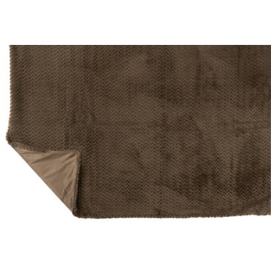 Couverture polyester –Marron foncé, 180x130x1cm