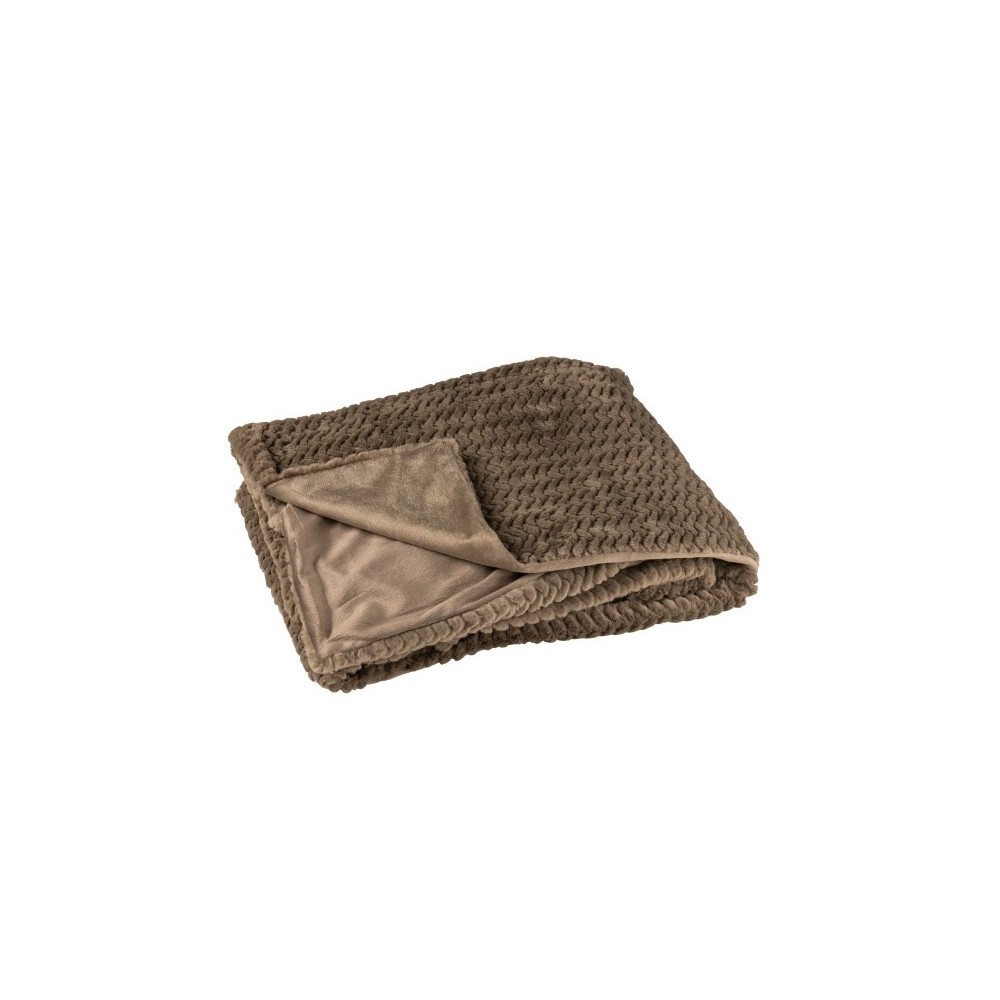 Couverture polyester –Marron foncé, 180x130x1cm