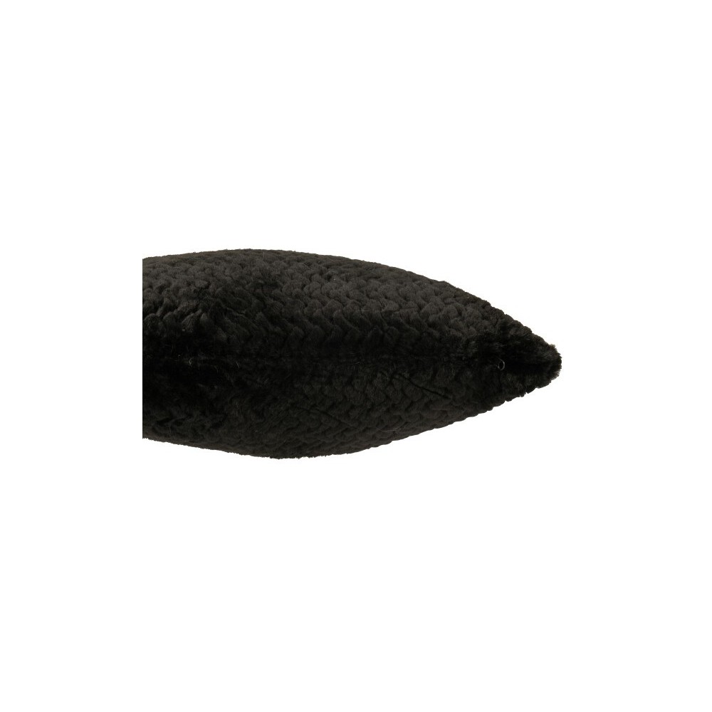 Coussin polyester – Noir, 45×45×15 cm Coussin polyester – Noir, 45×45×15 cm