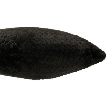 Coussin polyester – Noir, 45×45×15 cm