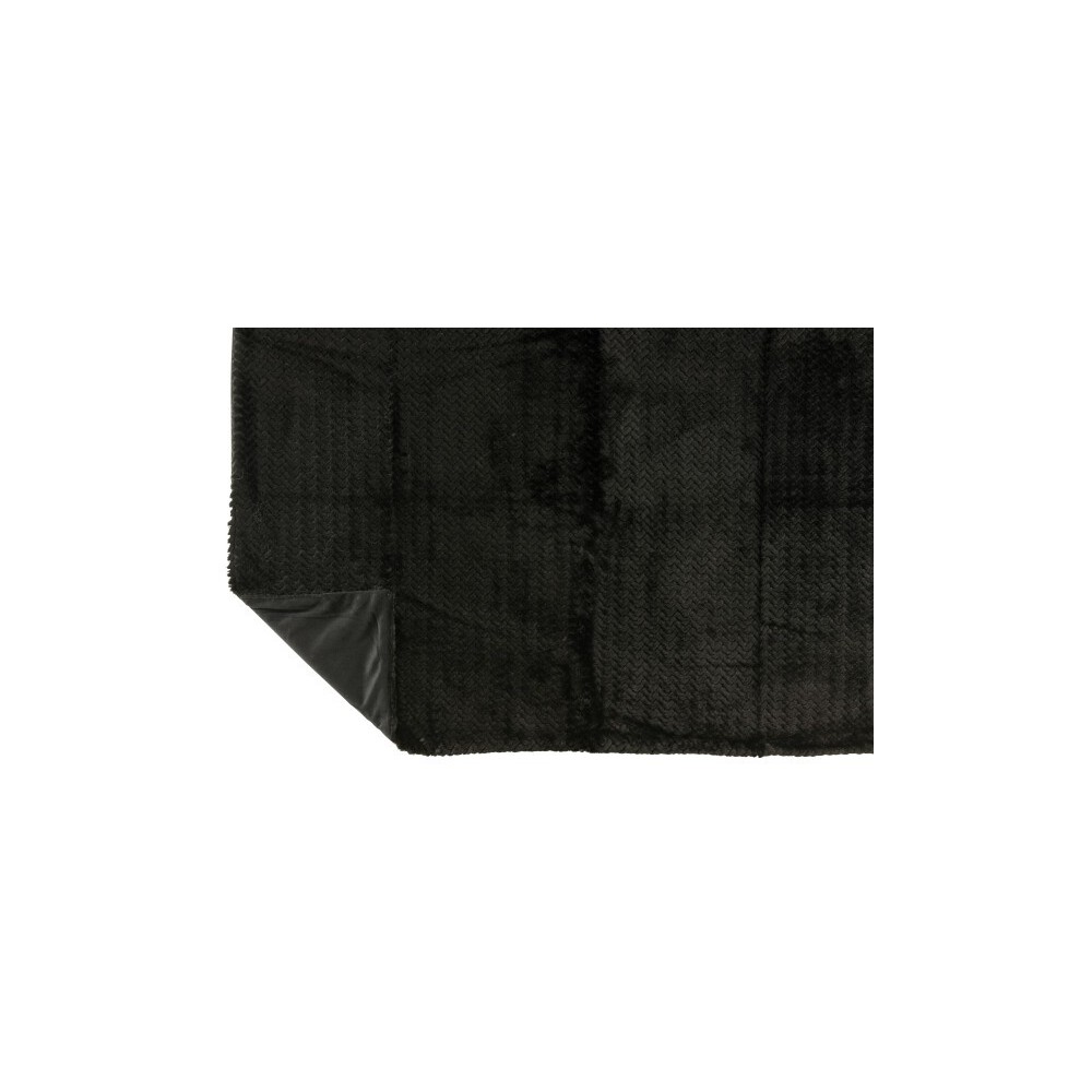 Couverture polyester – Noir, 180x130x1cm