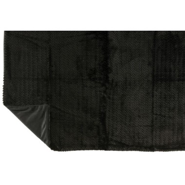 Couverture polyester – Noir, 180x130x1cm