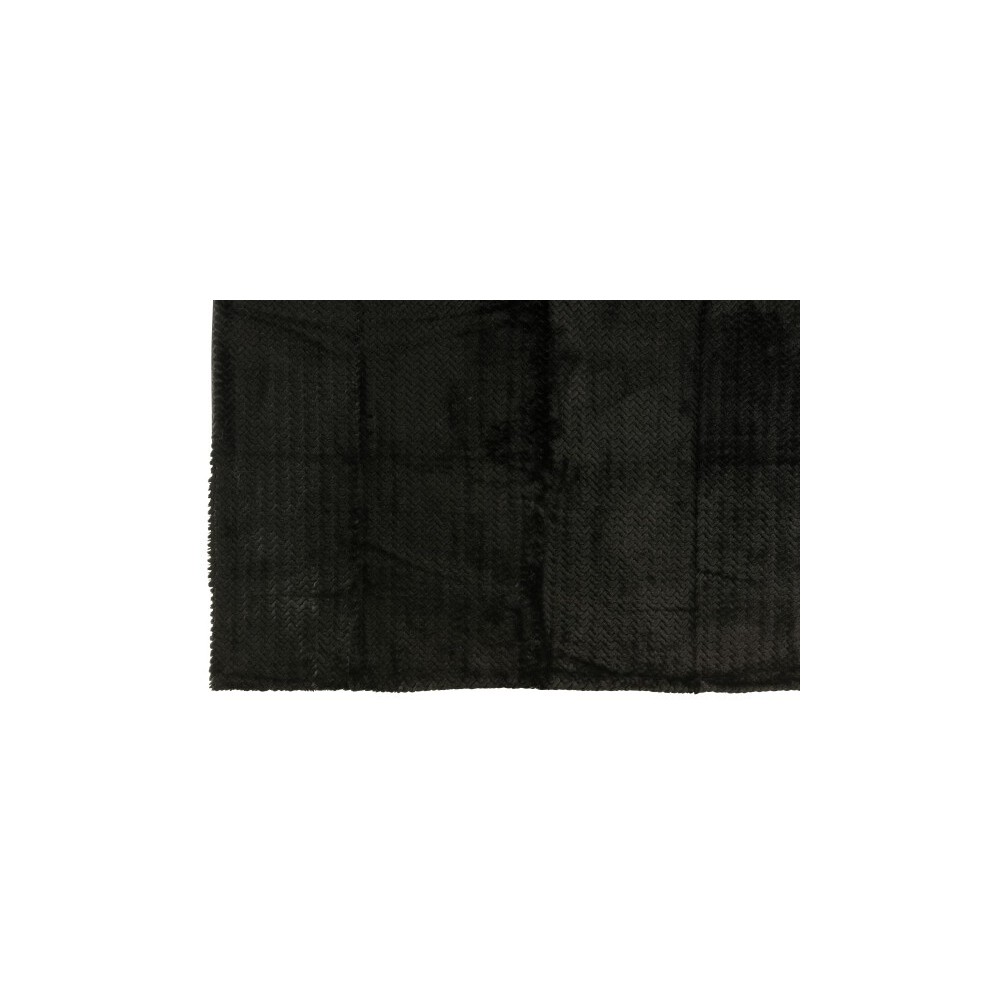Couverture polyester – Noir, 180x130x1cm