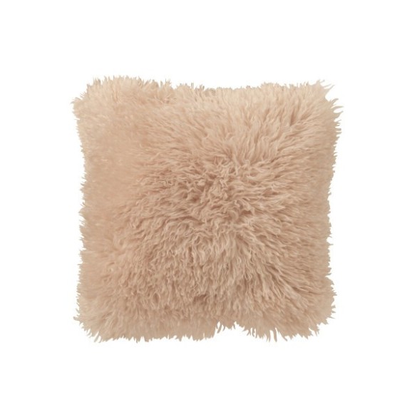 Coussin Moutie polyester – Beige, 45×45×15 cm