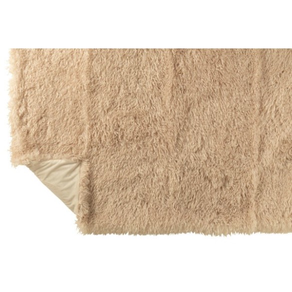 Couverture Moutie polyester – Beige, 180x130x1cm