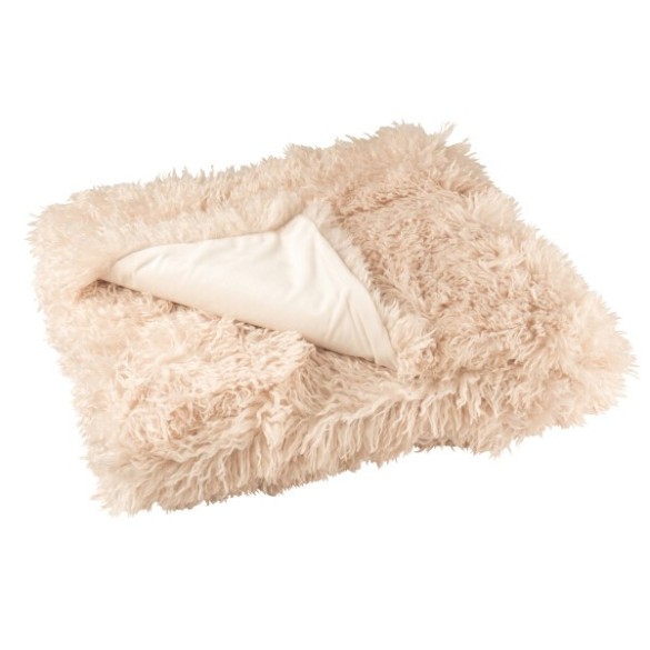 Couverture Moutie polyester – Beige, 180x130x1cm