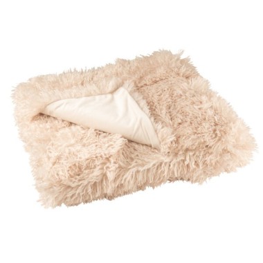 Couverture Moutie polyester – Beige, 180x130x1cm