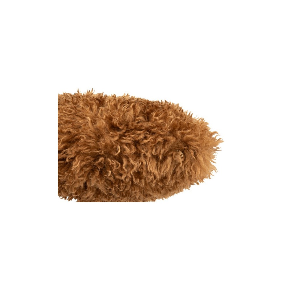 Coussin Moutie polyester – Marron, 45×45×15 cm
