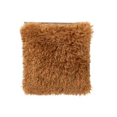 Coussin Moutie polyester – Marron, 45×45×15 cm