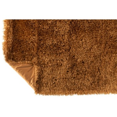 Couverture Moutie polyester – Marron, 180x130x1cm