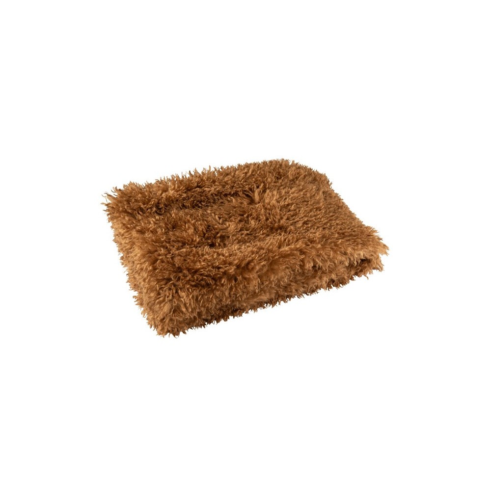 Couverture Moutie polyester – Marron, 180x130x1cm