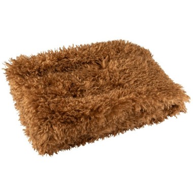 Couverture Moutie polyester – Marron, 180x130x1cm