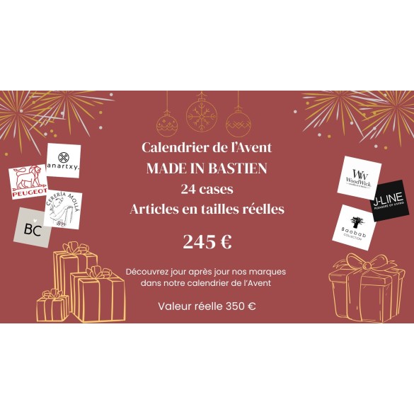 Calendrier de l'Avent - Made In BASTIEN  (24 cases)