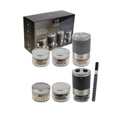 Duo MAESTRO – Bar à poivres & Bar à sels Peugeot Saveurs