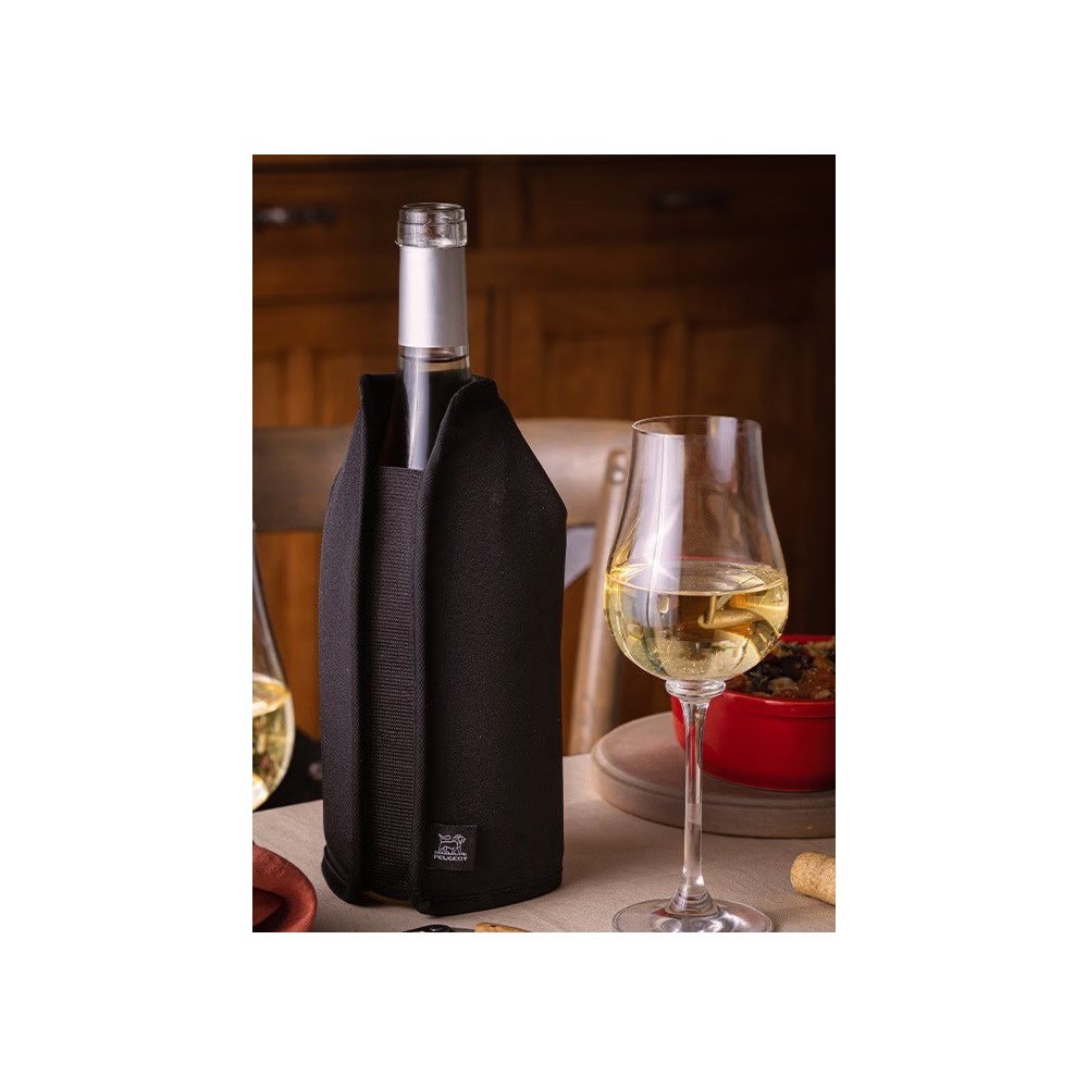Frizz Rouge - Rafraîchisseur extensible Vins & Champagnes, rouge, 23 cm Peugeot Saveurs