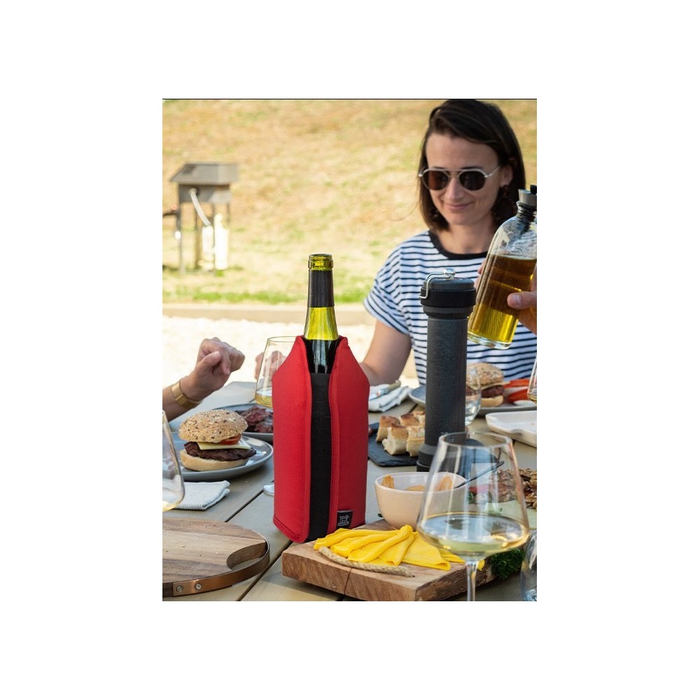 Frizz Rouge - Rafraîchisseur extensible Vins & Champagnes, rouge, 23 cm Peugeot Saveurs